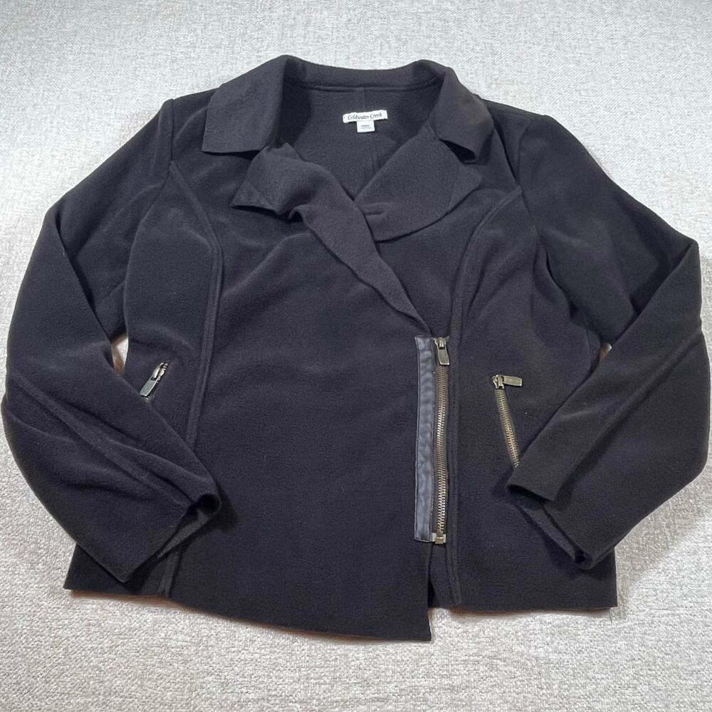 Coldwater Creek Women’s Large Brown Sherpa Lined Long Sleeve Button Front Shirt